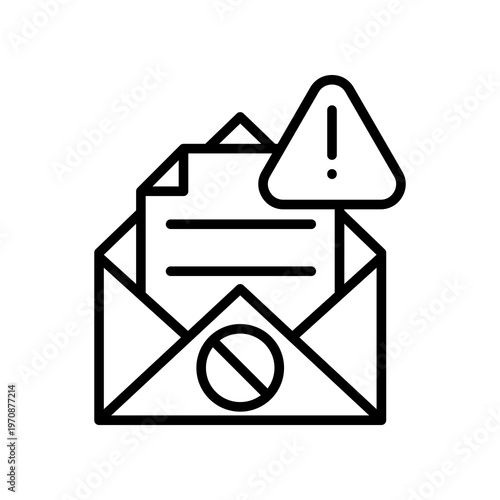Email Spam line icon