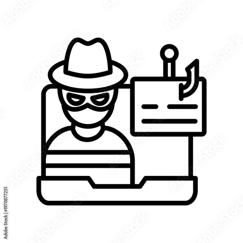 Data Theft line icon