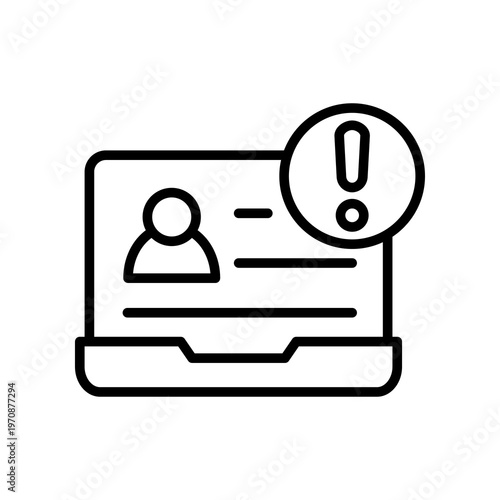 Unauthorized Access line icon