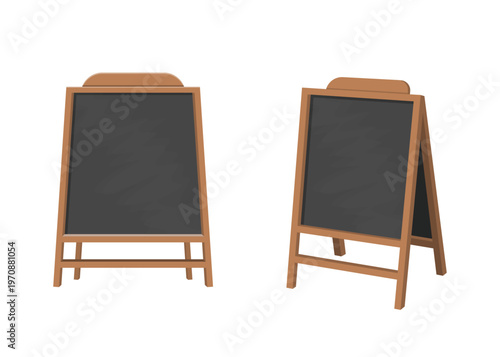 blank blackboard isolated on white