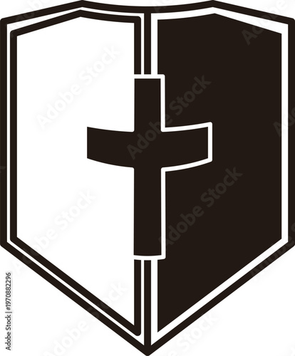 ファンタジーRPGのUIとゲーム素材向け盾アイコン