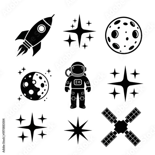 Astronaut in Space Suit Standing Alone.