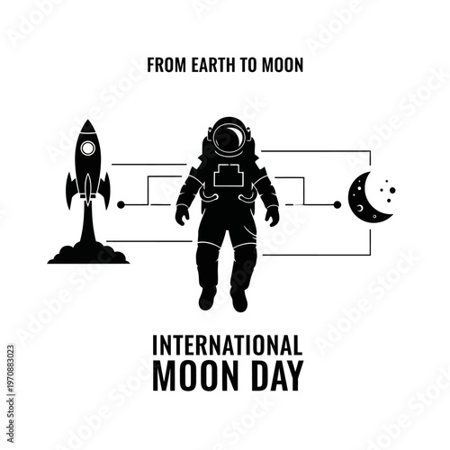 Astronaut in Space Suit Walking.