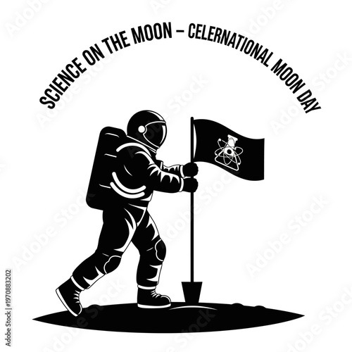 Astronaut on the Moon Surface.