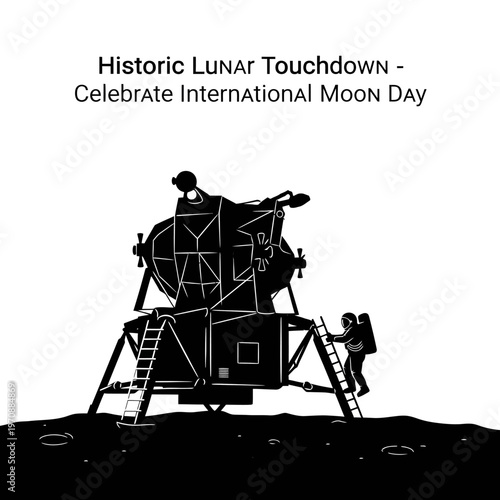 Astronauts on Lunar Module Landing.