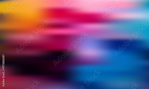 Fotografie Blurred motion blur, light leak overlay effect with motion blur colorful light,