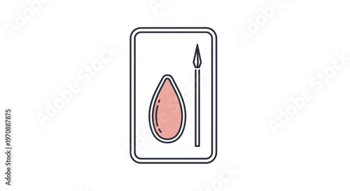 Face Paint Palette with Brush and Pink Color Swatch