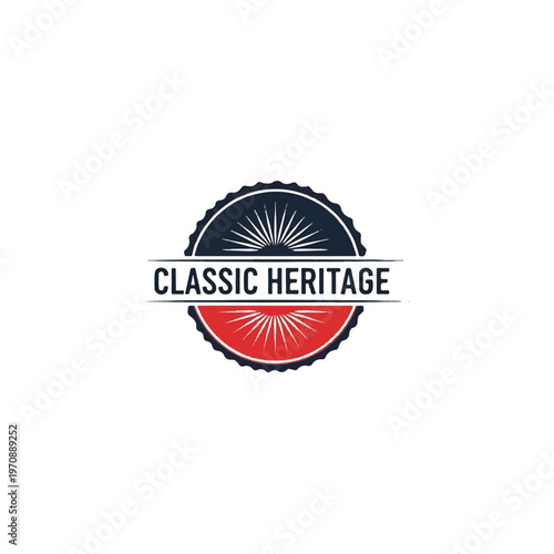 Vintage circular badge logo featuring sunburst design and Classic Heritage text.