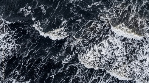 Deep Blue Ocean Water Ripples Surface Texture for Nature Backdrop