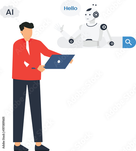 Robot analysis SWOT strategy business planning future vision artificial intelligence machine learning data research digital transformation strategic foresight technology innovation