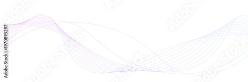波のような紫のウェーブラインのベクター背景画像	