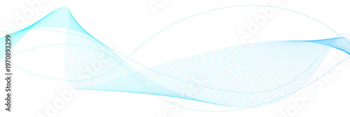 水色のグラデーションのウェーブの幾何学ベクター背景画像