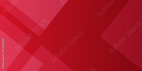 Abstract Red Geometric Background with Overlapping Diagonal Shapes and Elegant Corporate Gradients