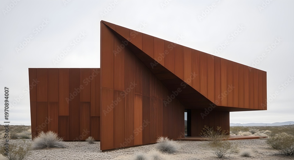 Fototapeta premium Modern Desert Architecture: Contemporary Home Design