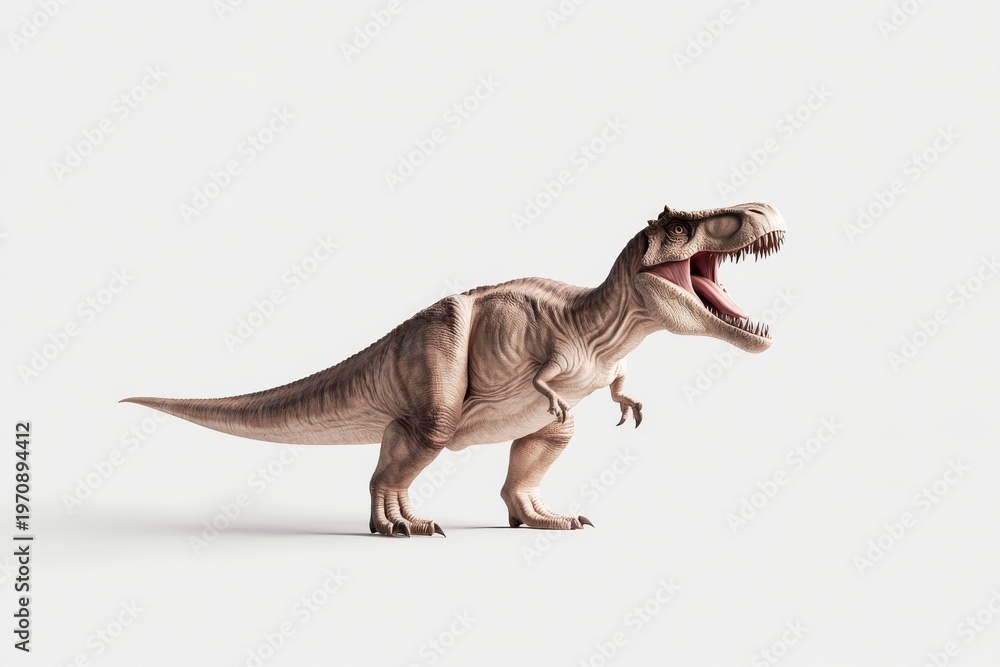 Fototapeta premium Photorealistic dinosaur design for educational and creative projects