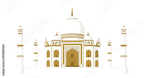 Taj Mahal Main Entrance Building.