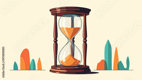 Deconstructed view of hot dog ingredients including the bun, sausage links, fresh vegetables, and condiments like mustard and ketchup.