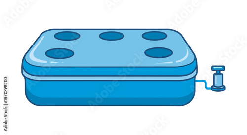 Hydroponic Growing System Vector Illustration, Flat Design for Indoor Gardening and Sustainable Farming