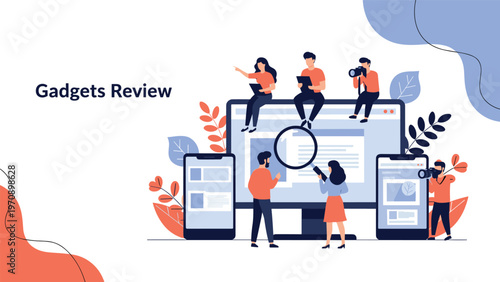 Diverse team of tech experts works together to review and analyze the latest mobile gadgets and digital devices.