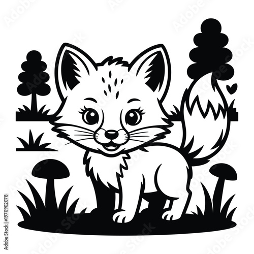 A humorous illustration of a shocked man with rabbit ears and antlers isolated on white background, Vector