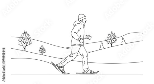 Person skiing on snowy slope fast.