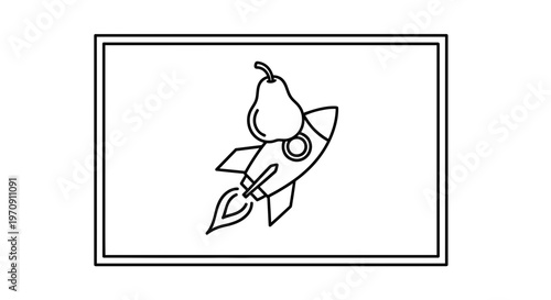 Pear on Rocket Launching