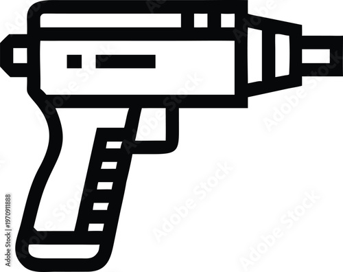 Handheld electric glue gun tool for crafting and repair projects and home improvement