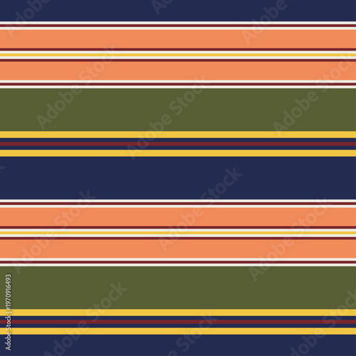 Vintage Multicolor Striped Seamless Pattern