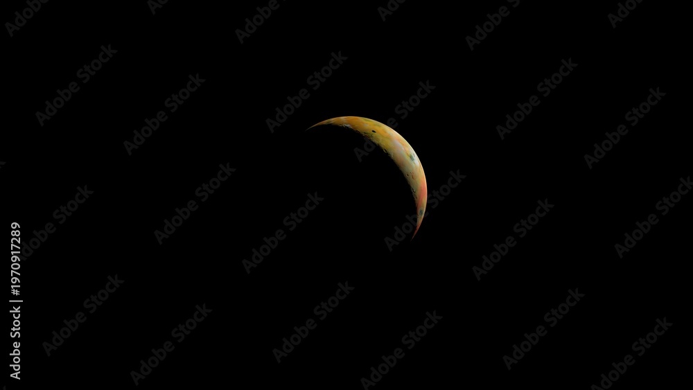 Obraz premium Jupiter's Moon Io. 3d illustration