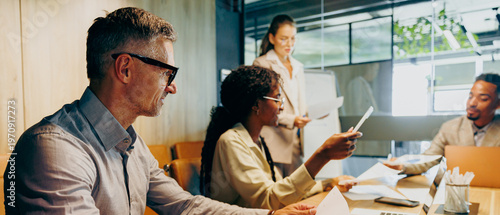 Businessperson wraps up with persuasive poise and enthusiasm