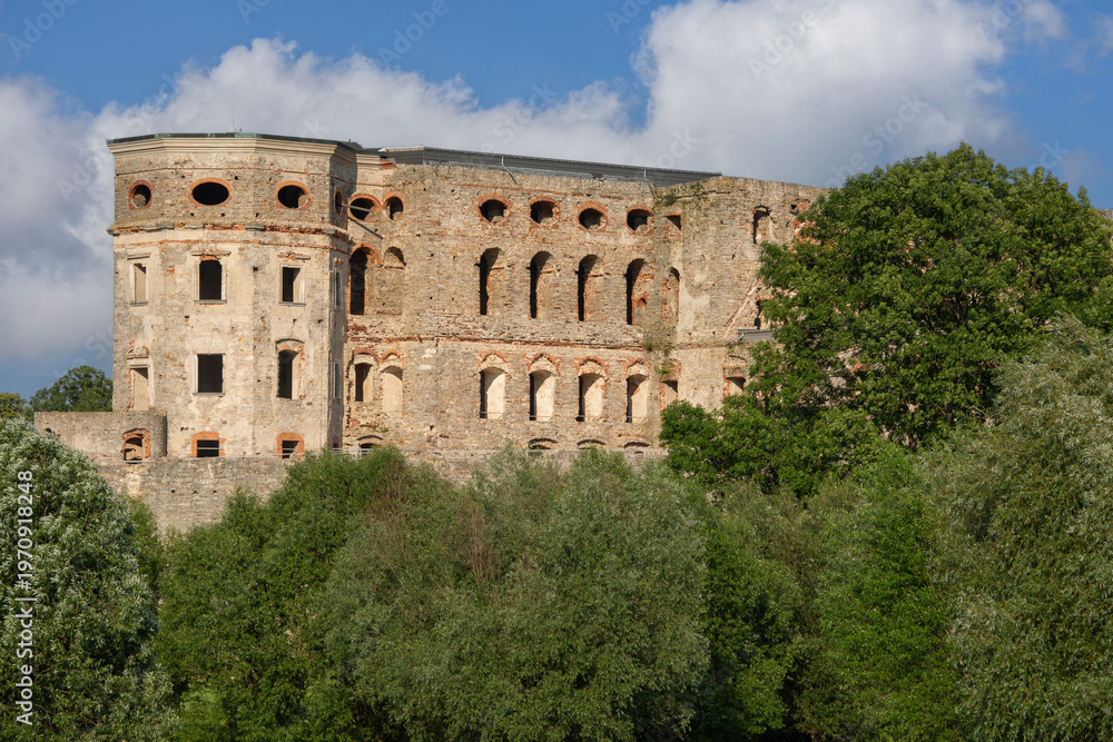Obraz premium Ruins of 17th century Krzyztopor castle, italian style palazzo in fortezza, Ujazd, Poland