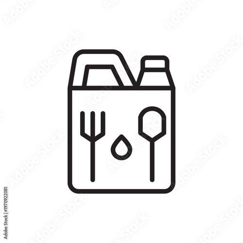 Food grade lubricant icon symbolizing sanitary tech, representing h1 machinery oil hardware, food safe grease tools, non-toxic maintenance gear, industrial cleaning systems, and plant safety logistics