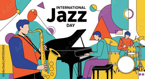 Dynamic Jazz Musicians Performing with Vibrant Musical Flow