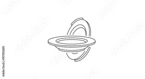 Abstract futuristic swirling vortex with glowing light effect