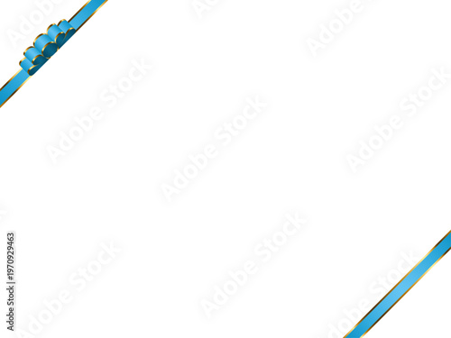 リボン波、縁、斜F、m5水色