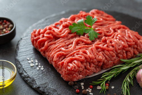 Fresh raw minced  beef meat