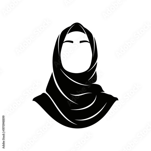 Woman wearing a hijab headscarf.