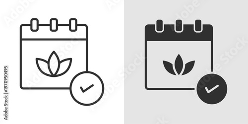 Wellness Program Icon representing structured health initiatives focused on physical fitness, mental well-being, nutrition, and lifestyle improvement through organized plans and activities.