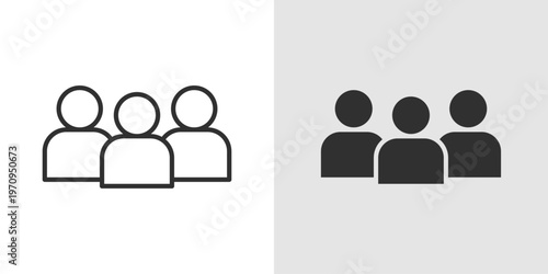 Support Group Icon representing community support, group therapy, emotional help, and social connection.