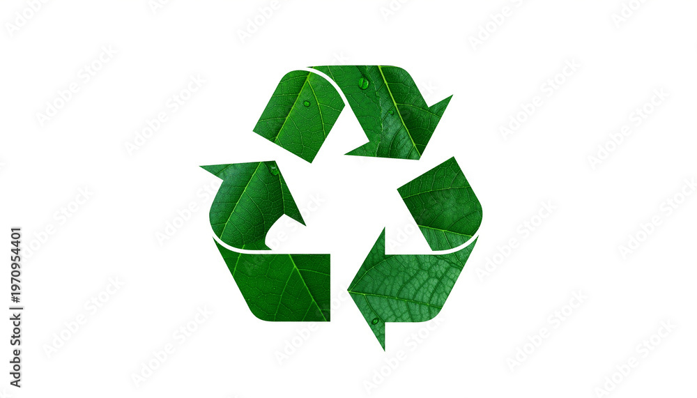 Obraz premium recycle symbol on white background