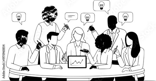 social network concept illustration