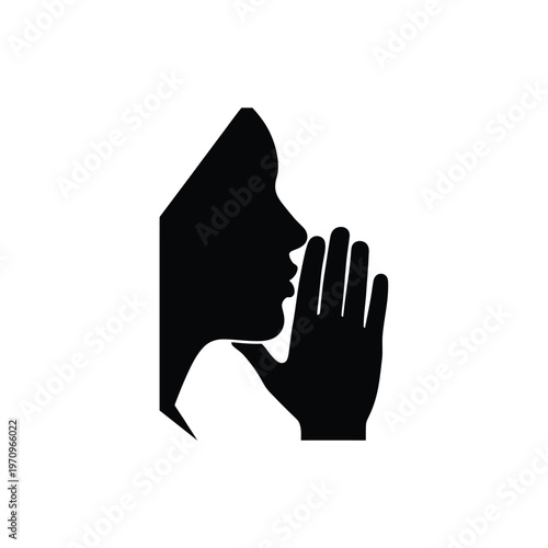 Whispering Silhouette Icon.