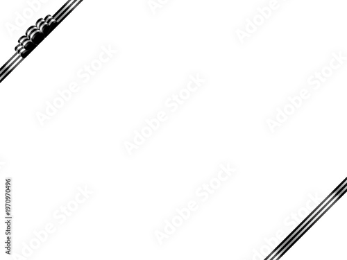 リボン波、縞、斜F、19黒