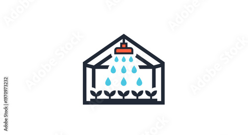 Irrigation System Watering Plants.