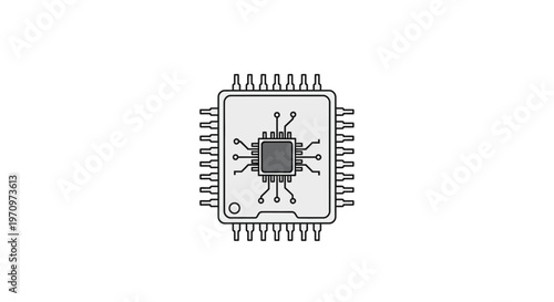 Microchip Electronic Circuit Board Component.