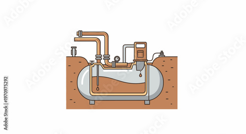 Industrial Water Tank System Diagram.