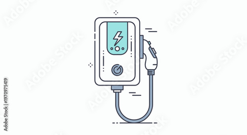 Electric Vehicle Charging Station Connector.