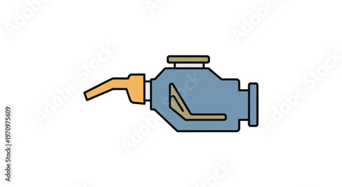 Oil Can with Spout Nozzle.