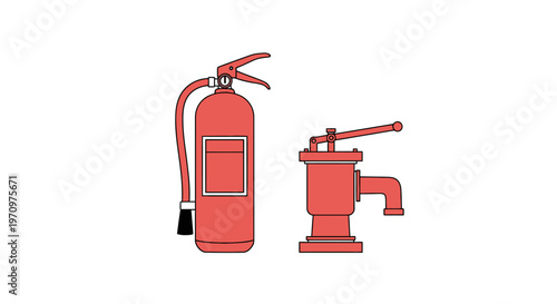 Fire Extinguisher and Fire Hydrant.