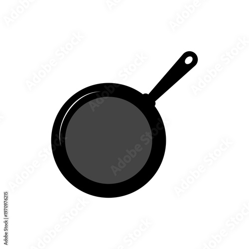 Frying Pan icon on transparent background.
